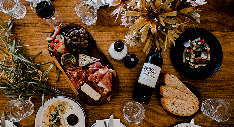 Swings and Roundabouts food and wines flatlay